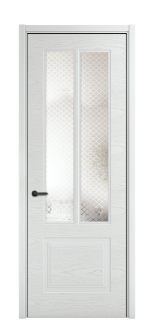 Дверь межкомнатная Паола 2 Цвет Облачный Brash Покрытие Эмаль брашированная  Наличник L 50 Цена 48875