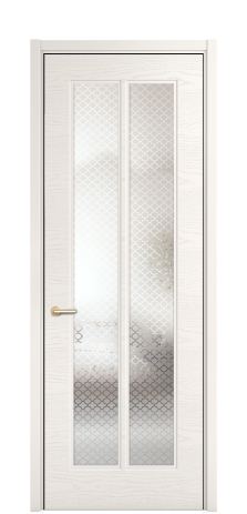 Дверь межкомнатная Паола 4 Цвет Молочный Brash Покрытие ЭМАЛИ Эмаль брашированная Наличник L 50 Цена 50235