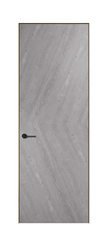 Дверь межкомнатная Юнит 03 Цвет Дуб Кварц Покрытие ШПОН Дуб Наличник Скрытый короб золото Цена 56906