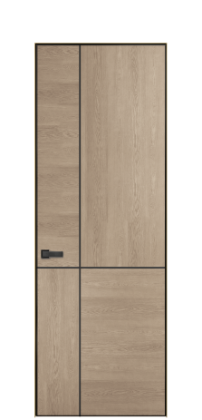Дверь межкомнатная Юнит Слот 10-122 Цвет Дуб Песочный Покрытие ШПОН Дуб Наличник Скрытый короб золото Цена 68621