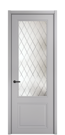 Дверь межкомнатная Страйп 2 Цвет Галечный Покрытие ЭМАЛИ Эмаль Наличник L 50 Цена 52579