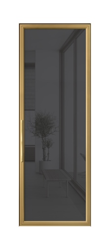 Дверь межкомнатная Фрейм 01 Цвет Латунь Покрытие АЛЮМ АЛЮМИНИЙ Наличник Скрытый короб Цена 86890