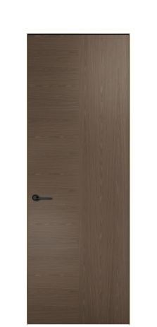 Дверь межкомнатная Юнит 09 Цвет Эспрессо 1604C Покрытие ШПОН Мультишпон Наличник  Скрытый короб золото Цена 55202