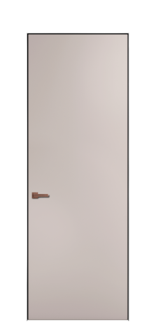 Дверь межкомнатная Порте 39-00 Цвет Пудра Покрытие Эмаль  Наличник Скрытый короб хром Цена 38450